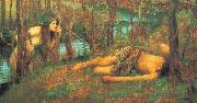 John William Waterhouse A Naiad or Hylas with a Nymph oil painting artist